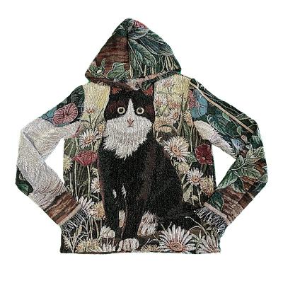 China Custom Tapestry Anti-pilling Hoodie Plus Size Mens Jackets Coats For Men Hoodie Gentleman Cotton Oversized Heavy Pullover Warm Hoodies for sale