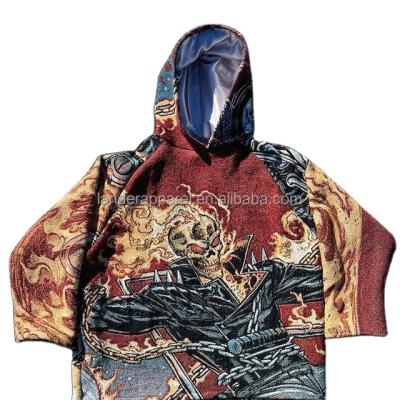 China Custom Fashion Anti-wrinkle Spring Coats Tapestry Jacket Outerwear Jacquard Tapestry Shirt Zipper Outdoor Jackets For Men for sale