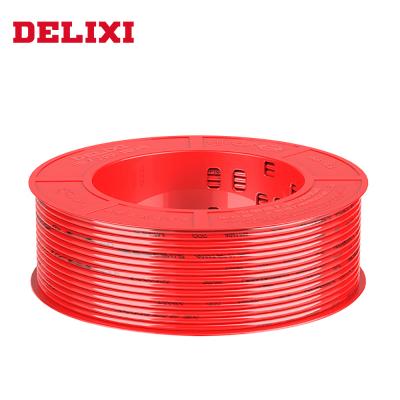 China DELIXI Household Appliances PVC Electrical Wires 1.5mm 2.5mm 4mm 6mm 10mm 16mm 20m Supplier Cables for House Wiring for sale