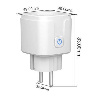 China Work with Alexa/US Google Home Alexa EU Standard IOS Android System Supported Mini Electrical Google 10a Wifi 220v Smart Plug 4packs for sale