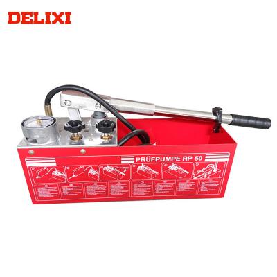 China DELIXI DLX-RP50 Pipe Testing Equipment Tools and Plumbing Equipment 50BAR Hydraulic Pressure Testing Kit Wholesale for sale