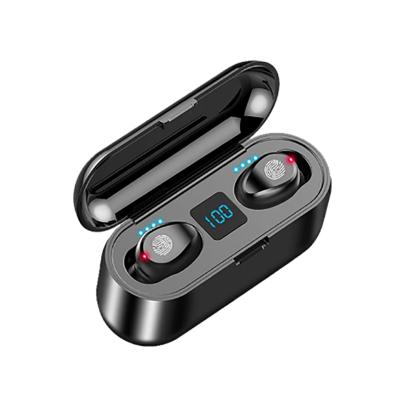 China Hot selling Waterproof Earphone power bank Wireless Earbuds with LCD display F9 Tws Earbuds for sale