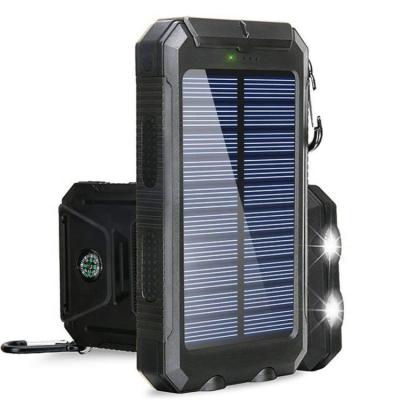 China Waterproof Powerbank Solar Phone Charger Mobile Power Bank 10000mah for sale