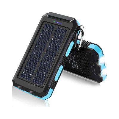 China Waterproof Phone Charger Solar Power Bank 20000mah Powerbank Solar en venta