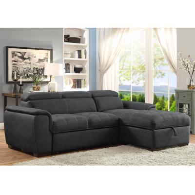 China BOL-KF6325CB Corner sofa set in graphite color fabric for sale