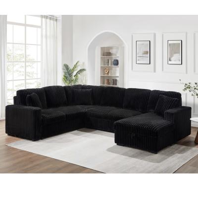 China CHF-36617BK-CNR-PL  Corner sofa set for sale