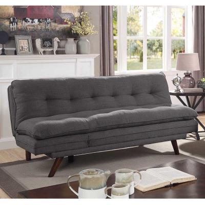 China Sofa-futon met tuft, grijs linnenstof Te koop