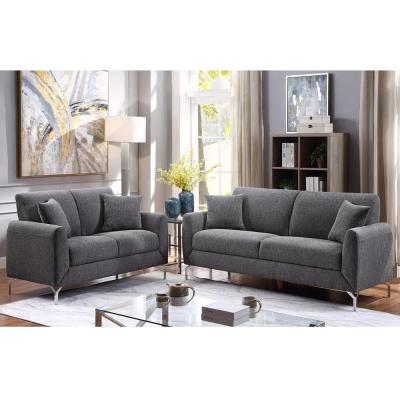 China D5064GY Sofa set with linen in gray color for sale