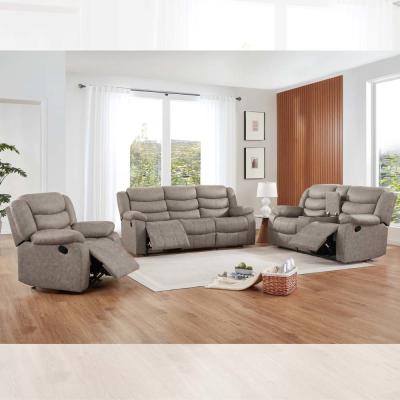 Cina Set di divani recliner con scatola di stoccaggio, Taupe in vendita