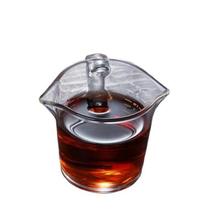 China 70ml Viable Mini Glass Measuring Cup with Handle 2oz Shot Glass Espresso Jugs Measure Cup Round Beaker Graduated Measuring Cup for sale