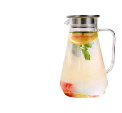 China Viable Handmade Large Capacity Borosilicate Glass Jug Jug Set for sale