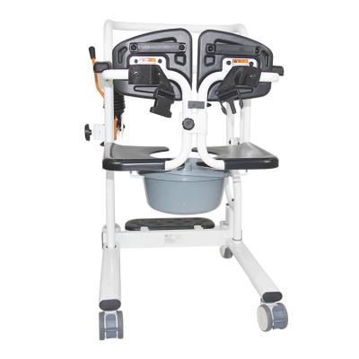 China 2.0 steel pipe + thick ABS bed hydraulic patient transfer chair lift and patient transfer chair commode chair for sale