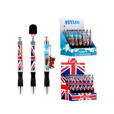 China 100% Custom Wholesale Eco-Friendly Royal Pens Head Gift Pen Guards Soldier Souvenirs Canada France Paris Dubai London Spike GY198-2 for sale