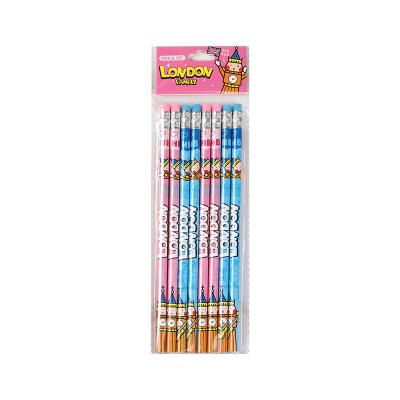 China Hot Selling Office School Pencil Cardboard Pencil Set Original London Family Design Stationery Tourist Souvenir Customize Standard Pencil Set for sale