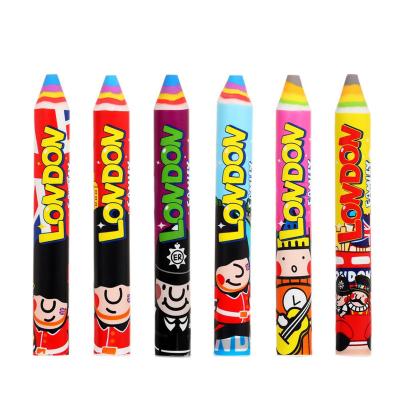 China Hot Selling Original Office Eraser Rainbow Cardboard Eraser London Souvenir Tourist Theme Design ODM Supplies Eraser Pen for sale