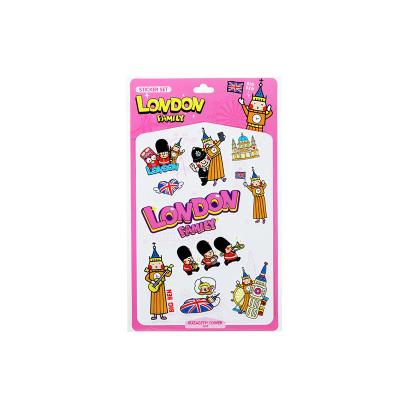 China Waterproof+Eco-friendly SS-WJ4003-3 Cardboard Sticker Set London Theme Original Design Souvenir Tourist Supplies Customize Sticker Set for sale