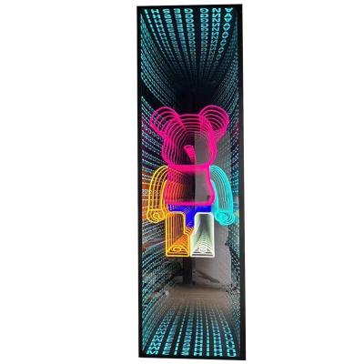 Cina Stile di design contemporaneo Magic Tunnel Mirror Wall Hanging Infinite 3d Led Infinity Mirror in vendita