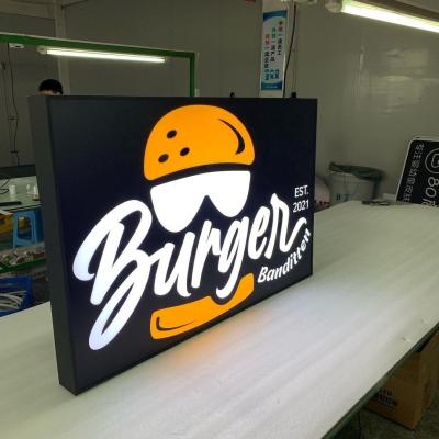 China Custom Light Board Marker 3D Sign LED Acryl Werbelicht für den Außenbereich zu verkaufen