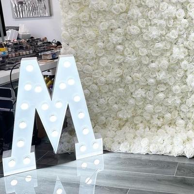 Cina 12V Voltaggio di ingresso Lettere 3D grandi illuminate Marry Me LED Marquee Sign per il matrimonio in vendita