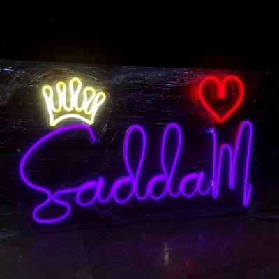 China 12V Custom Logo Wedding Acrylic Neon Light Sign Ideal for Office Decoration in Shops for sale