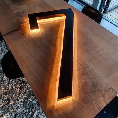 China Buitenborden Custom 3d logo achtergrondverlicht lichtbord voor het bedrijfsleven verlichten reclame Te koop