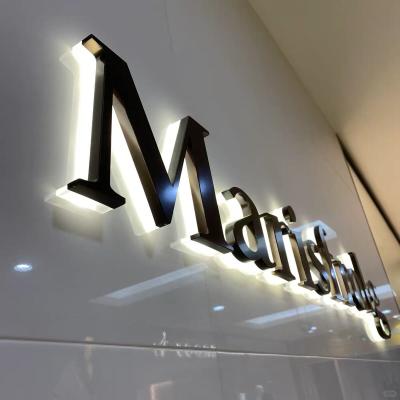 China Customized Led Letter Signage 3D Metal Stainless Steel Store Front Sign Business Logo Channel Letter for sale