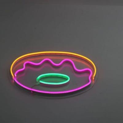 China Gepersonaliseerd neonlicht voor donut verzending en partij 12v Invoerspanning 28 C Te koop