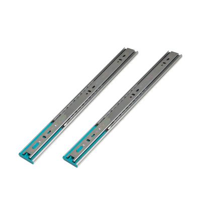 China Homat 45mm Channel Modern 3 Fold Telescopic Drawer Slide For Cupboard Cabinet Door Fitting Hardware for sale