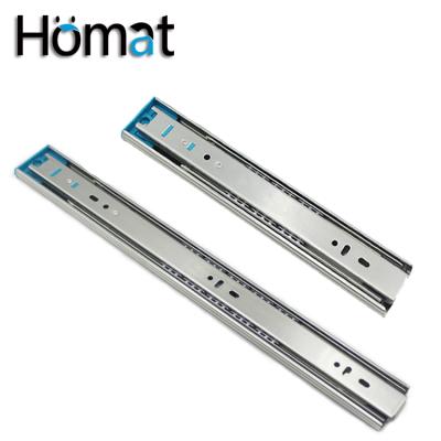 China Modern Homat Extension Side Top Mount Full Ball Bearing Push To Open Dresser Drawer Slides for sale