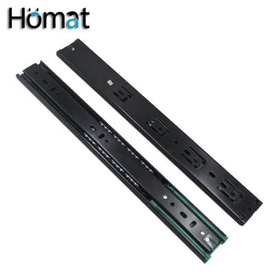 China Homat Modern Heavy Duty Telescopic Full Extension Ball Bearing Drawer Slide Rail for sale