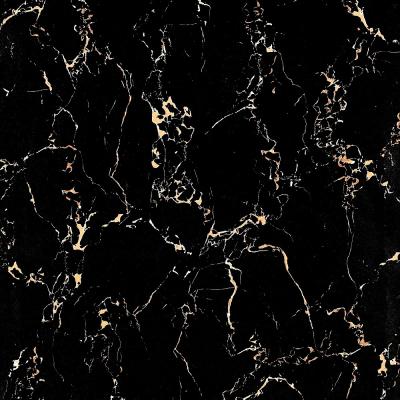 China 600X600mm marble tile texture,full glazed polished tile,black color for sale