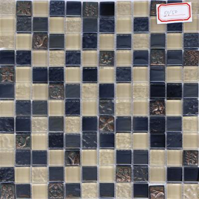 China 300x300mm scrabble tile wall art,ceramic mosaic tile, blue mix color for sale