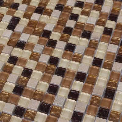 China 300x300mm mosaic glass tile backsplash,mosaic wall tile,mix color for sale