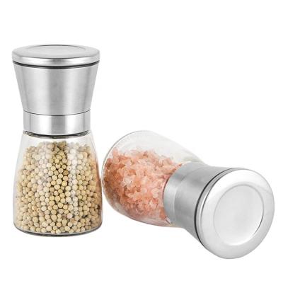 China Viable European Quality Wholesale Manual Stainless Steel Salt and Pepper Grinder for sale