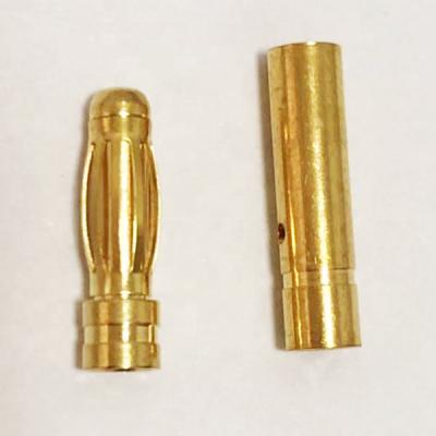 China audio & 2mm 3mm 4mm Banana Plug Gold Plating Battery Visual High Quality Brass Male Connector for sale