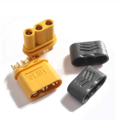 China High Quality RC Connectors Mass MR30 Connector Plug 3 Pins Male and Female Yellow Black for RC Motor Lipo Battery Scooter Skateboard for sale