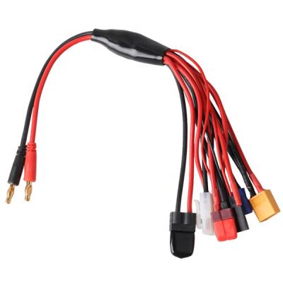 China Power 8 in 1 Charging Wire Set 4.0mm Banana Plug to JST XT60 EC3 Futaba Tamiya T TRX Plug for Skyrc IMAX B6 B6AC Balance Charger Cable for sale