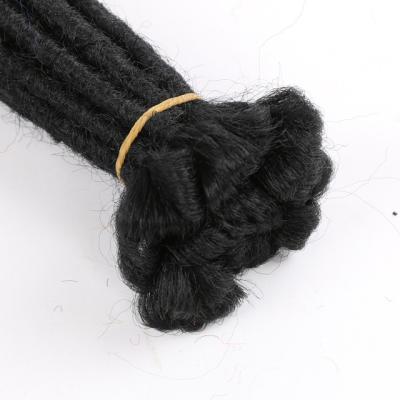 China High Quality Curly Loop Women's Locs Extension For Party/Festival/Dating Handmade Dreadlocks 100% Real Hair for sale