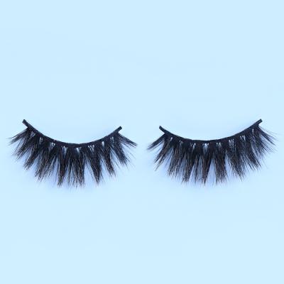 China New Arrival Long Natural 3d Mink 1 Pair Eyelashes Cruelty Free 100% Dramatic Lashes Cross False Eyelashes Makeup Handmade Beauty Wholesale for sale