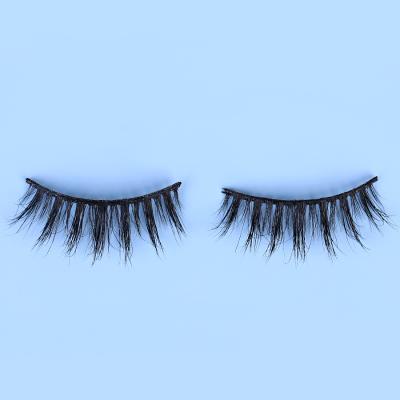 China Private Label Natural Colored Natural Colored Mink Eyelash Long Eyelash Hair Extension 3d False Eyelash for sale