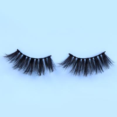 China Long 100% Natural Mink Hair Logo Sticker Waterproof False Eyelashes 5 Pairs Natural for sale