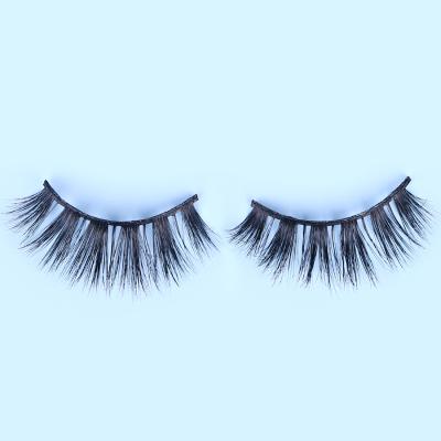 China SPARK fluffy short tray 27 mm loop tape volume cheap self adhesive eyelashes 3d mink eyelashes for sale