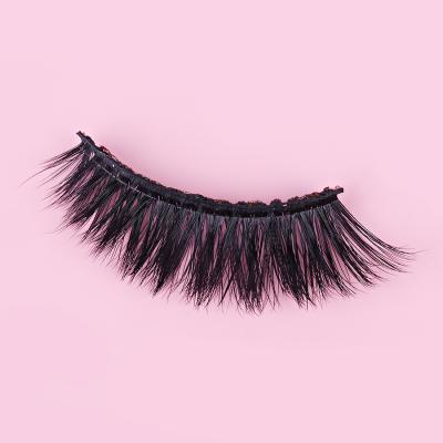 China Customized Soft Black Cashmere Eyelash Extension 20mm Volume Thick Mink Eyelashes Full Strip Cotton False Fluffy Lashes for sale