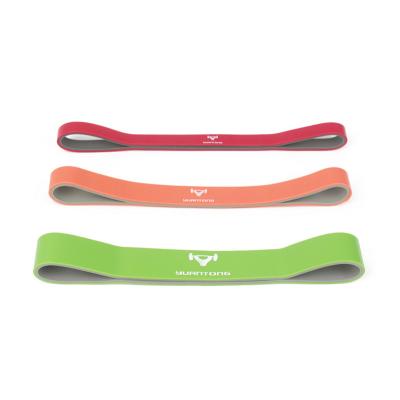 China Mini Portable Two-color Home Fitness Resistance Bands for sale