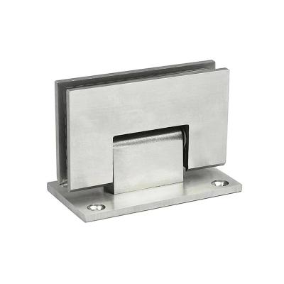 China 90 Stain 304 Stainless Steel Bathroom Door Clip Modern High Quality Single Side Glass Door Hinge Corner Shower Room 90 Hinge for sale