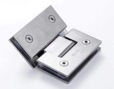 China Hot Selling 304 316 Stainless Steel Door Bathroom Shower Glass Door Hinge Modern Classic Office 135 Corner Hinge for sale