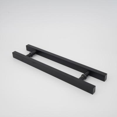 China Wholesale Modern Design Black 304 Stainless Steel Wooden DoorPull Handle Glass Door Pull for sale