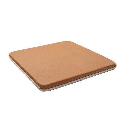 China 100% Polyester Decorative Faux AB Series Sacy Leather Standard Side Square Mat Seat Chair Cushion For Home Decoration for sale