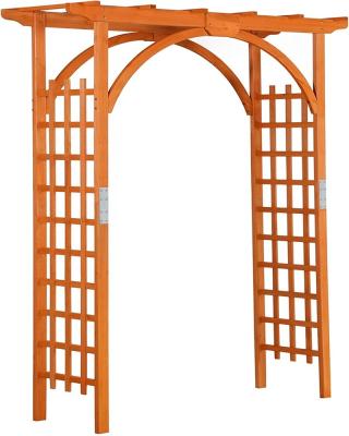 China ECO-FRIENDLY Wooden Axle Arch Wedding Arches For Ceremony Garden Trellis Wooden Axle Climbing Planting Garden Patio Greenhouse for sale