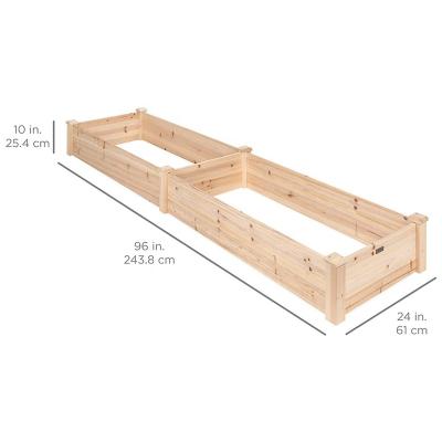 China Simple Design Modern Floor Splicing Type Wooden Garden Raised Bed Garden Planter For Vegetables for sale